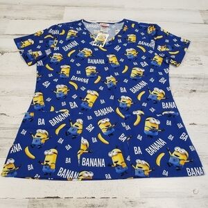Despicable Me Minions Scrub Top Size XS